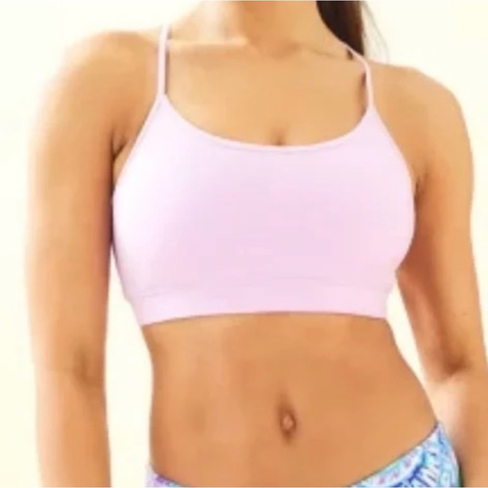 Lilly Pulitzer Lilac Luxletic Strappy Sports Bra